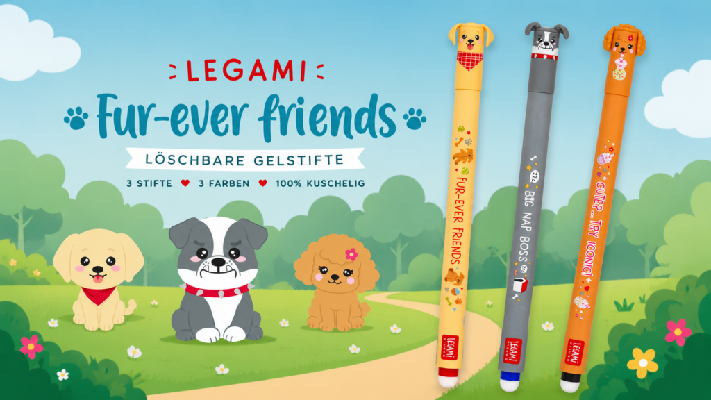 Die neuen Legami „Fur-ever Friends“ Stifte sind da